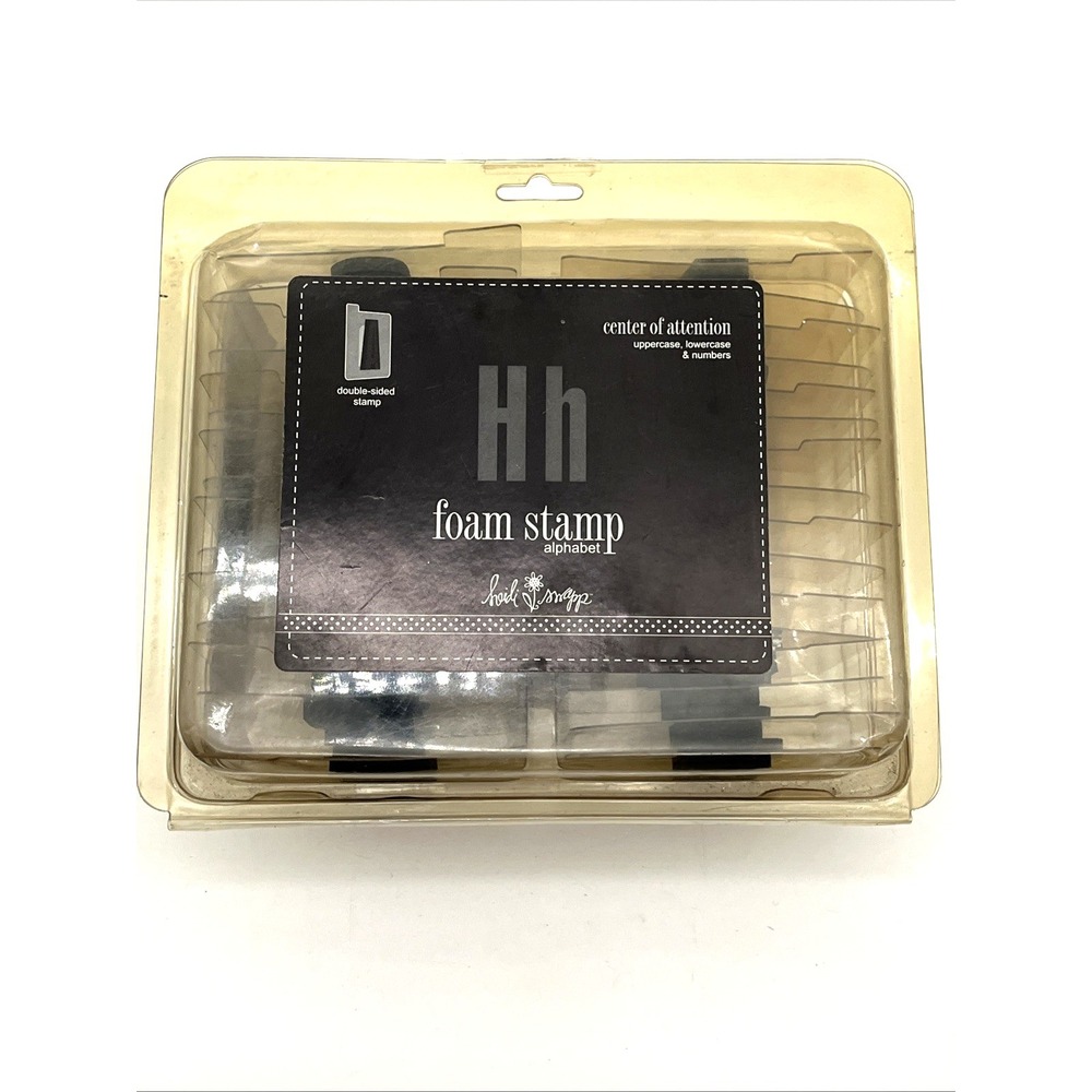 Heidi Swapp Foam Alphabet Stamp Set‎ Uppercase Lowercase Numbers Complete